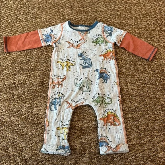Mudpie Infant Dinosaur Outfit - Picture 1 of 7